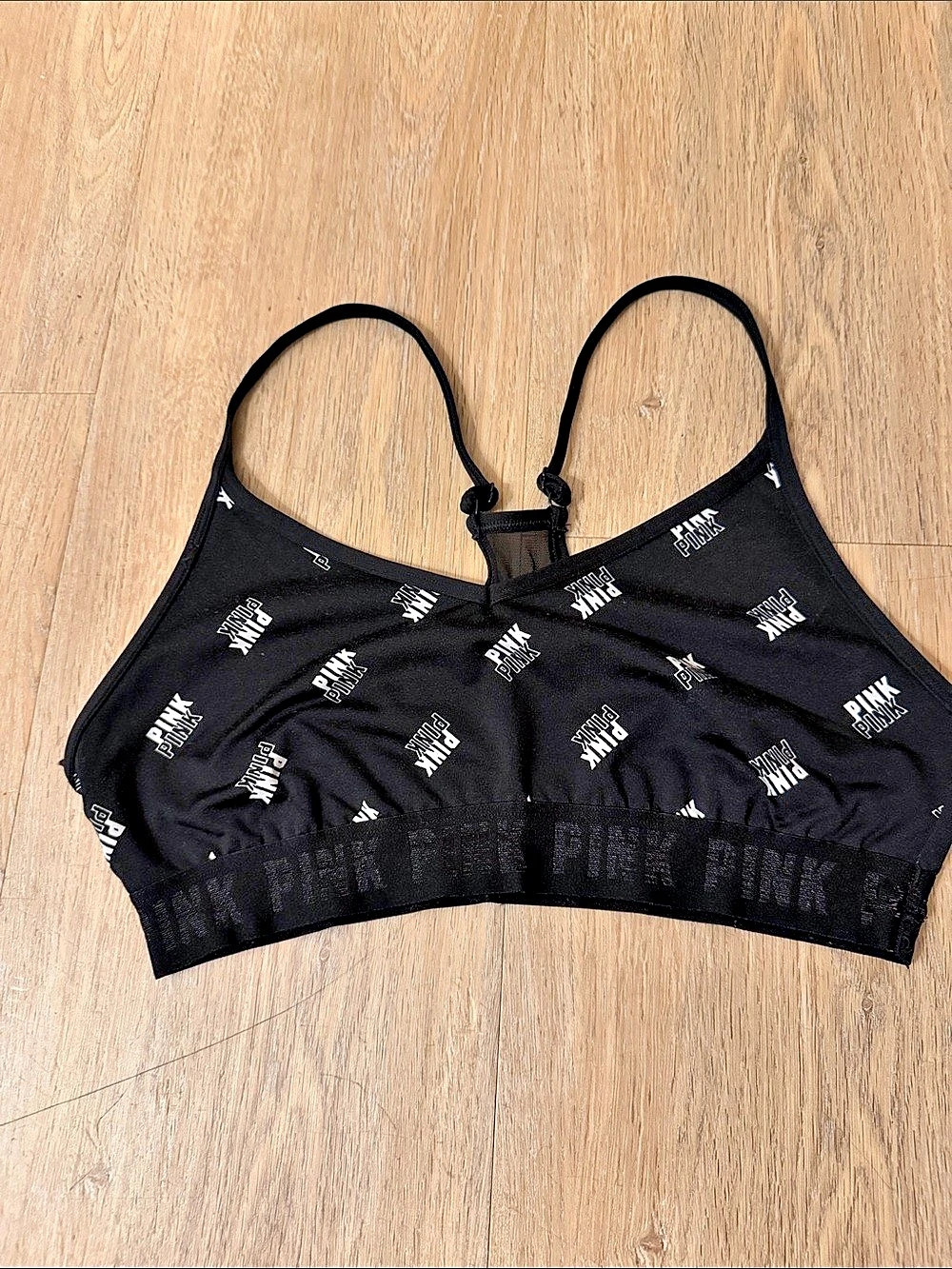 Victoria's Secret PINK SPORT Sports Bra Black Size Large